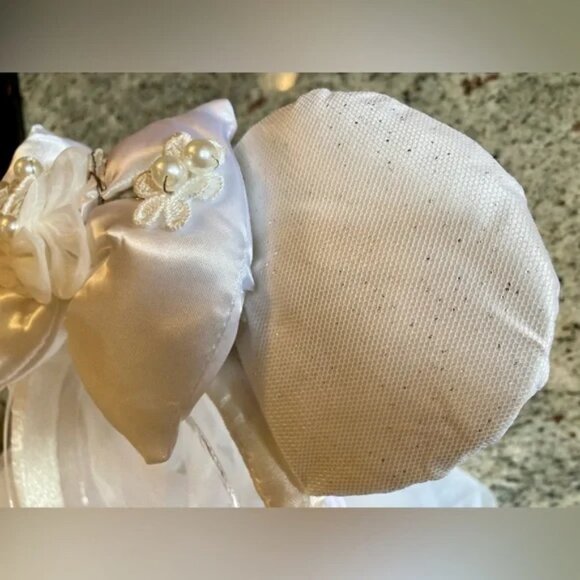 NWT Disney Minnie Mouse Wedding Veil Ears Bride Bridal White Headband main image 8